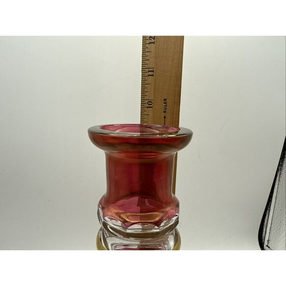 Red Ruby Bohemian Decanter with Stopper Vintage - Picture 12 of 12